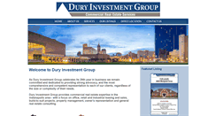 Desktop Screenshot of duryinvestmentgroup.com